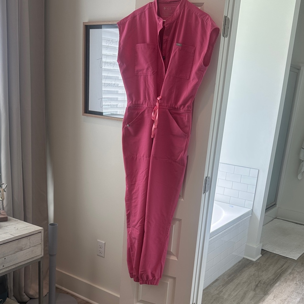Figs F’ing Pink Sleeveless Jumpsuit Rare color took me forever to find
